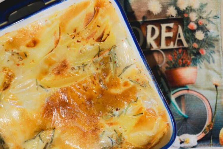 Filet Mignon Porc Crème Moutarde, Gratin Pommes de Terre Poireaux