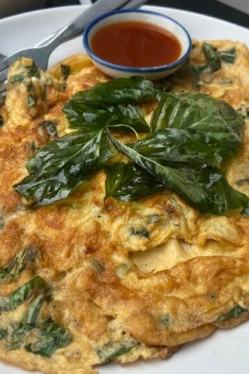 Omelette Crémeuse aux Fruits Rouges et Tzatziki Frais