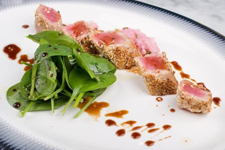 Thon Rouge en Papillote, Pesto Roquette