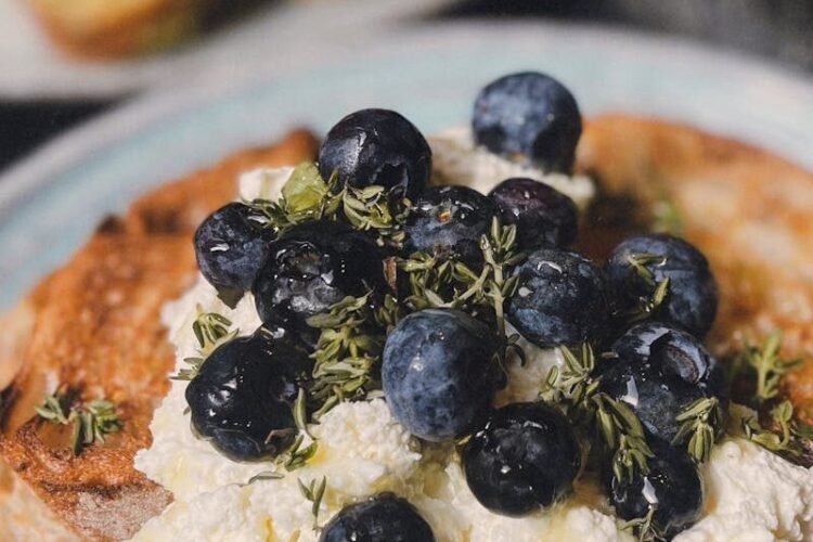 Moelleux de Ricotta aux Herbes, Olives et Jus d&rsquo;Orange