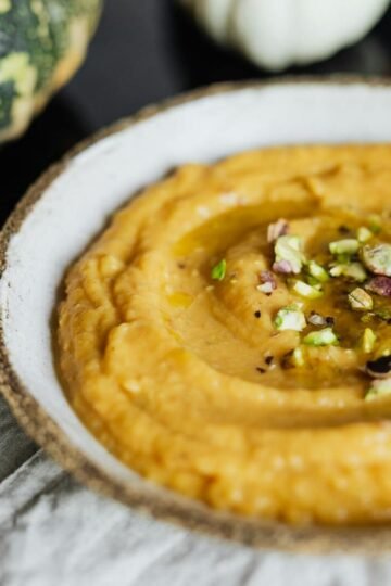Edamame Flambé au Sésame, Purée de Patate Douce