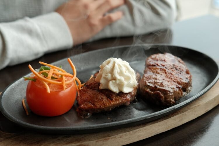 Entrecôte Vapeur Japonaise, Carottes Glaçées au Miso
