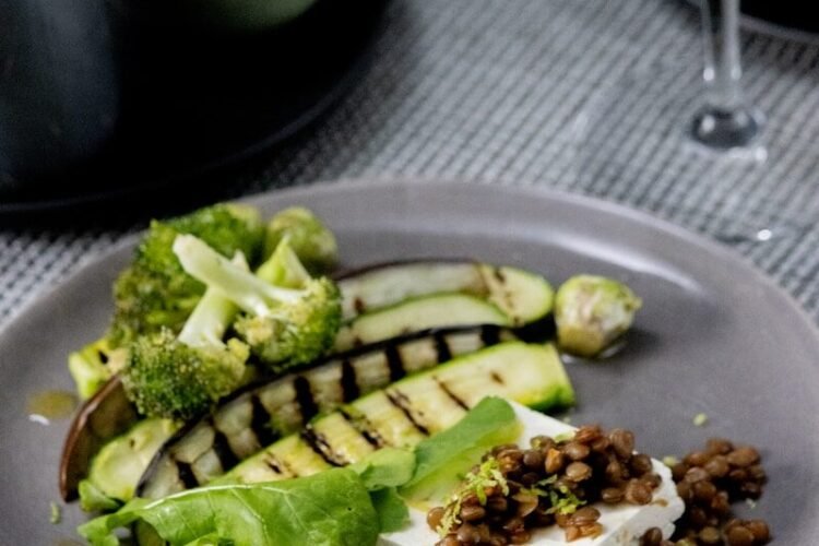 Tofu Ferme Façon Alsacienne, Courgettes Grillées au Wok