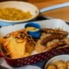 Halloumi Grillé, Choucroute Poêlée, Purée de Patate Douce