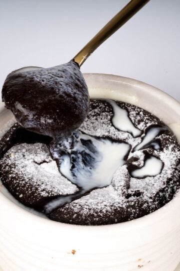 Moelleux Chocolat Noir Flambé Glace Vanille