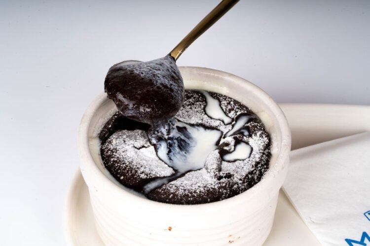 Moelleux Chocolat Noir Flambé Glace Vanille