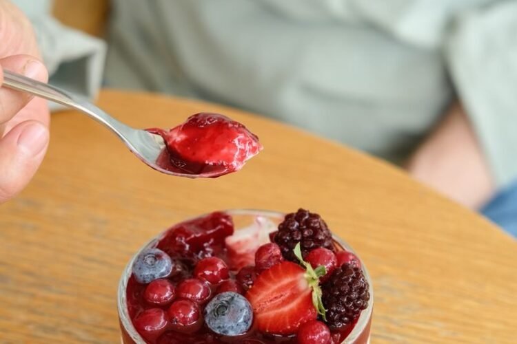 Fondant Vegan Mascarpone Fruits Rouges Flambés