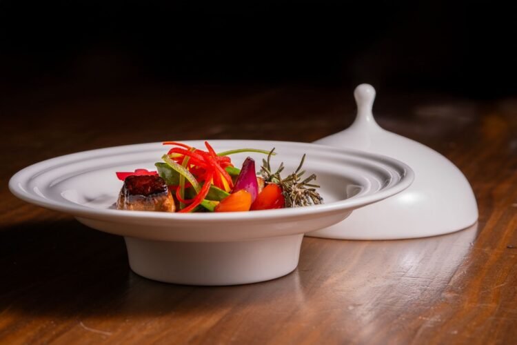 Foie Gras Poché, Légumes Marinés aux Agrumes