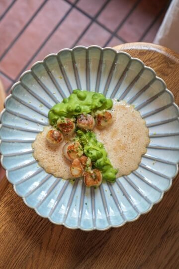 Noix de Saint-Jacques Vapeur, Guacamole Agrumes et Mangue