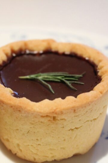 Fondant Chocolat au Lait Flambé, Pâte Sablée Vanillée