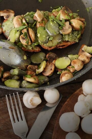 Papillote Alsacienne d&rsquo;Edamame aux Champignons Persillade