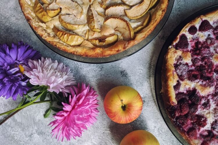 Clafoutis Salé Fromage Blanc, Compotée de Pommes