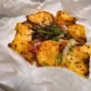 Halloumi Grillé Papillote, Panais Caramélisés au Romarin