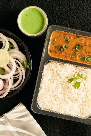 Poêlée Crémeuse de Lentilles Corail, Riz Basmati Parfumé