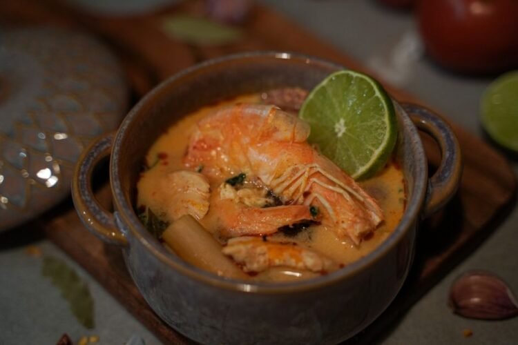 Crevettes Thaï Gratinées et Fenouil Braisé